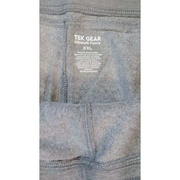 Tek Gear Pants Joggers Crop Capri Ultrasoft Grey Fleece Womens XXL New w Tags - Picture 3 of 8